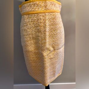 VTG Chanel Yellow Tweed Skirt